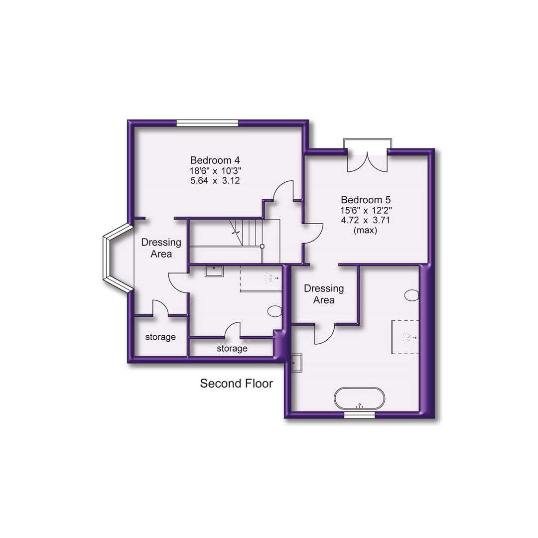 5 bed semi-detached house to rent in Bower Road, Altrincham - Property Floorplan