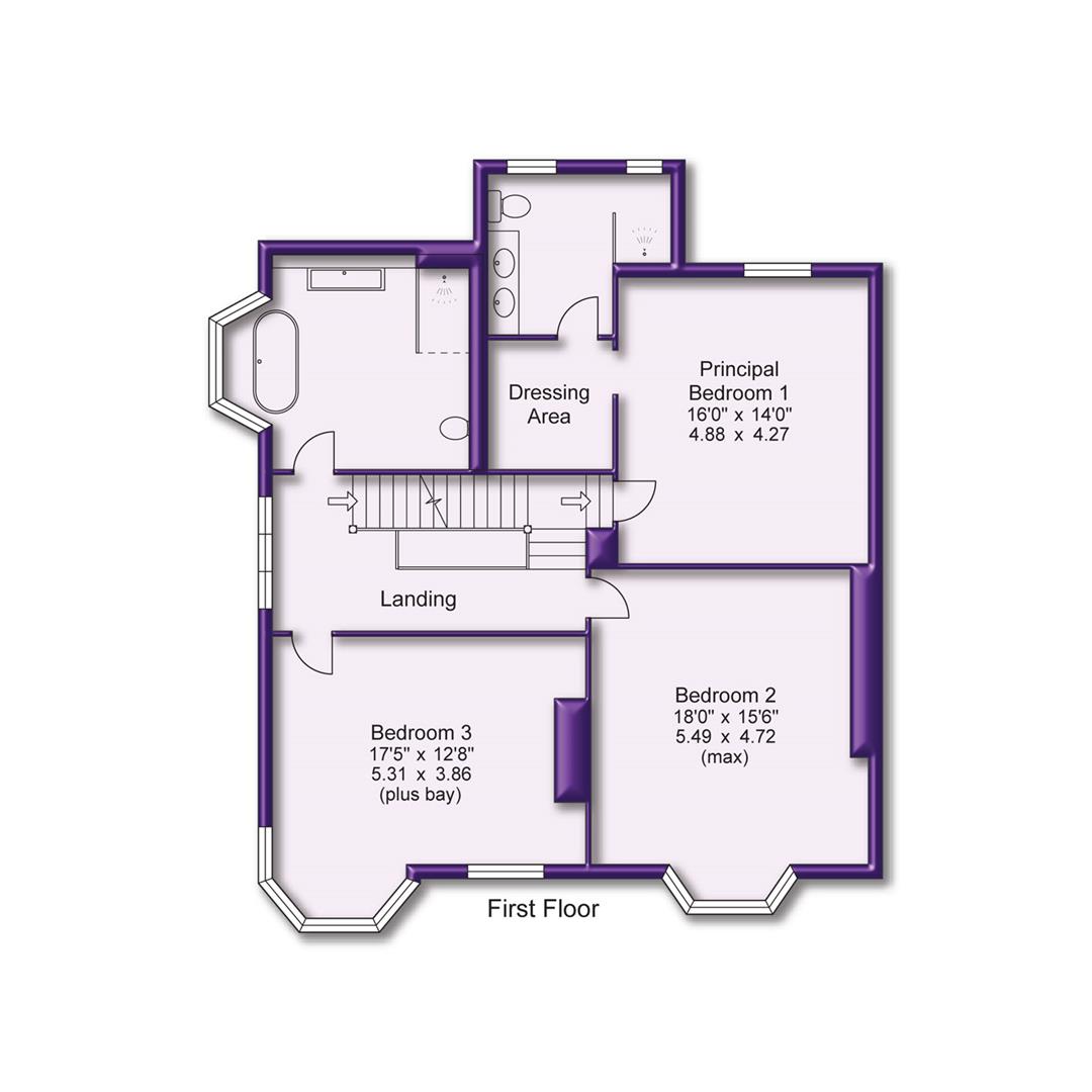 5 bed semi-detached house to rent in Bower Road, Altrincham - Property Floorplan