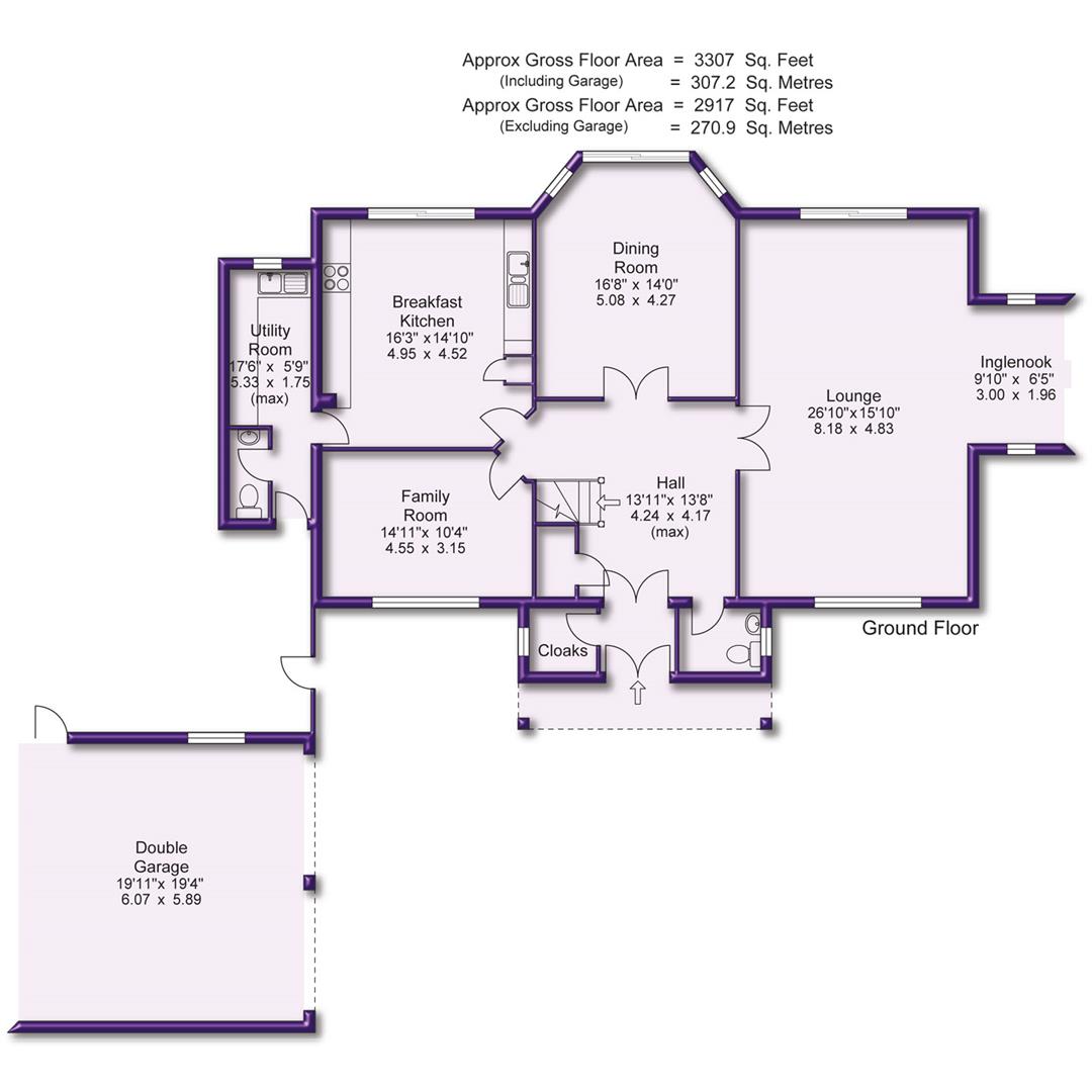 4 bed detached house for sale in Alan Drive, Altrincham - Property Floorplan