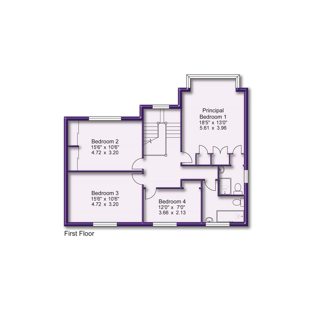 4 bed detached house for sale in Enville Road, Altrincham - Property Floorplan