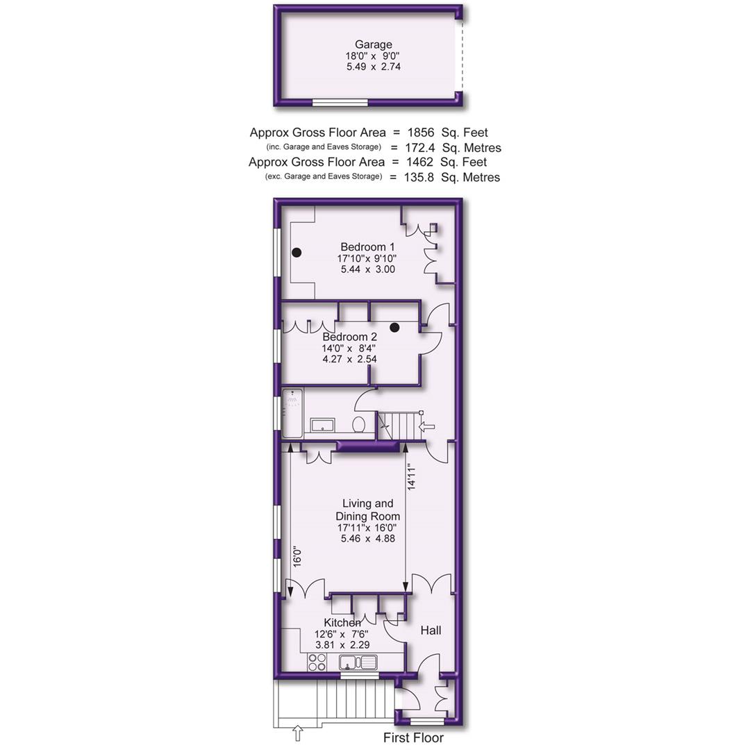 4 bed duplex for sale in Bentinck Road, Altrincham - Property Floorplan