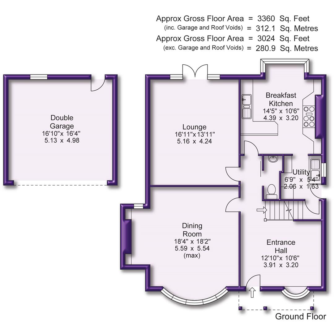 6 bed detached house for sale in Arthog Road, Altrincham - Property Floorplan