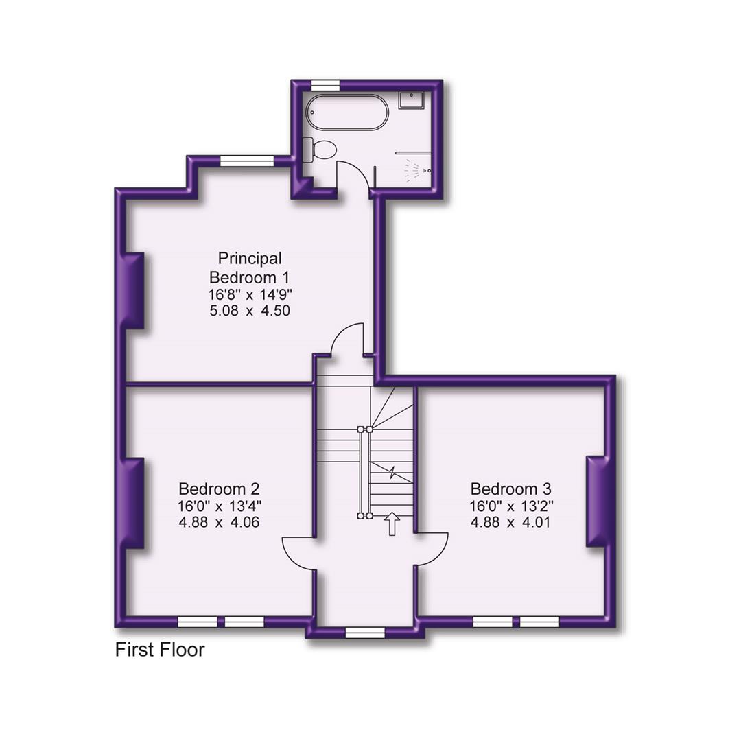 6 bed terraced house for sale in Ashley Road, Altrincham - Property Floorplan