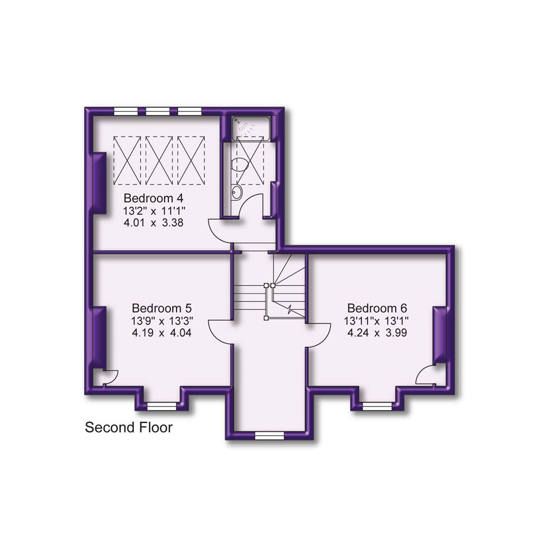 6 bed terraced house for sale in Ashley Road, Altrincham - Property Floorplan