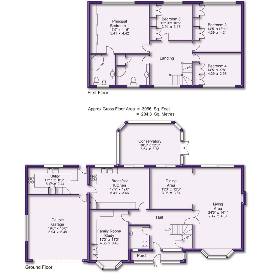 4 bed detached house for sale in Normanby Chase, Cheshire - Property Floorplan