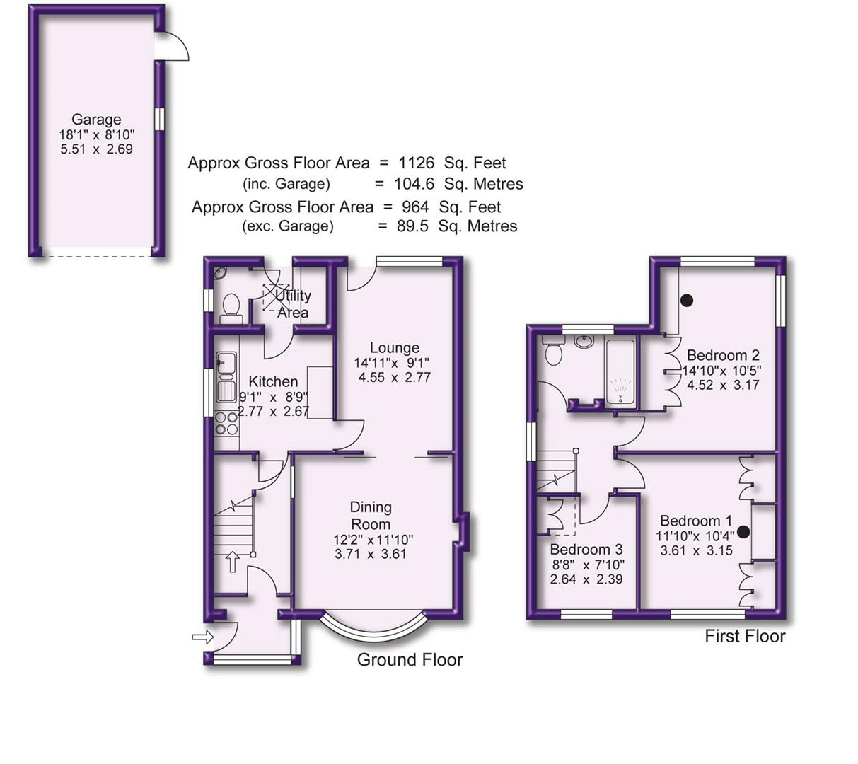 3 bed detached house for sale in Denson Road, Altrincham - Property Floorplan