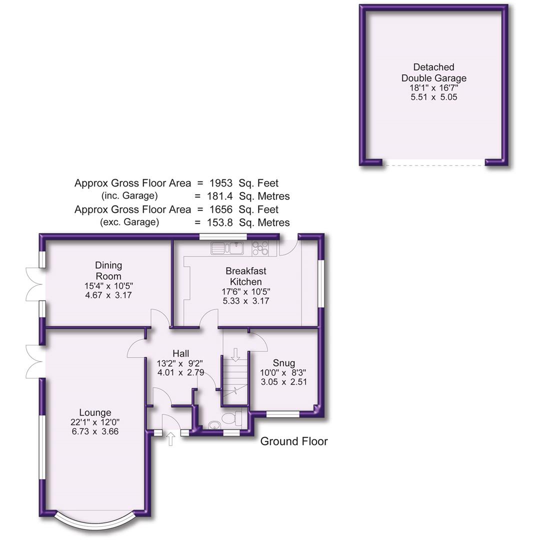 4 bed detached house for sale in Carlton Road, Altrincham - Property Floorplan
