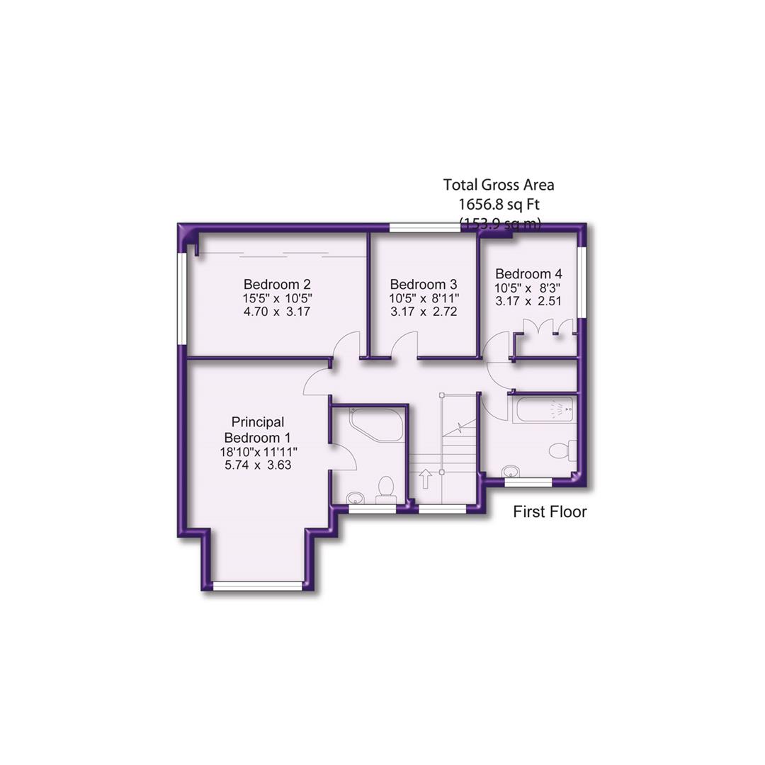 4 bed detached house for sale in Carlton Road, Altrincham - Property Floorplan
