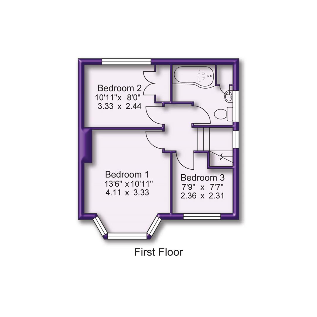 3 bed semi-detached house for sale in Hodgson Drive, Altrincham - Property Floorplan