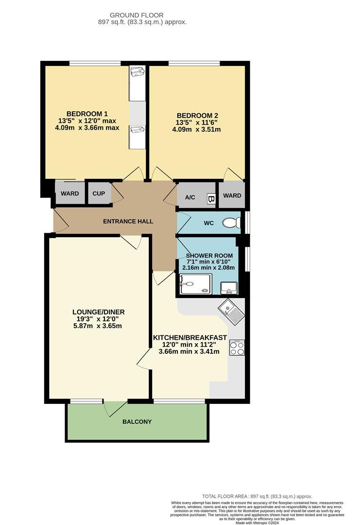 2 bed house share for sale in Northgate, Hunstanton - Property floorplan