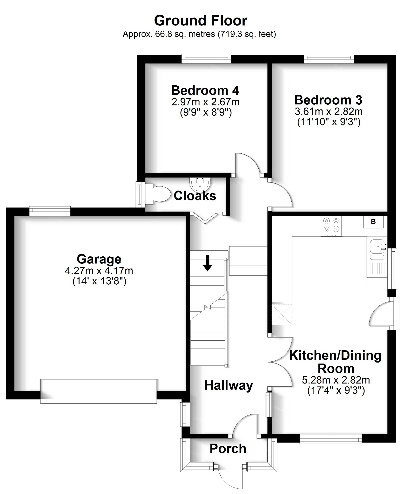 4 bed detached house for sale in Park Gate, Southampton - Property floorplan