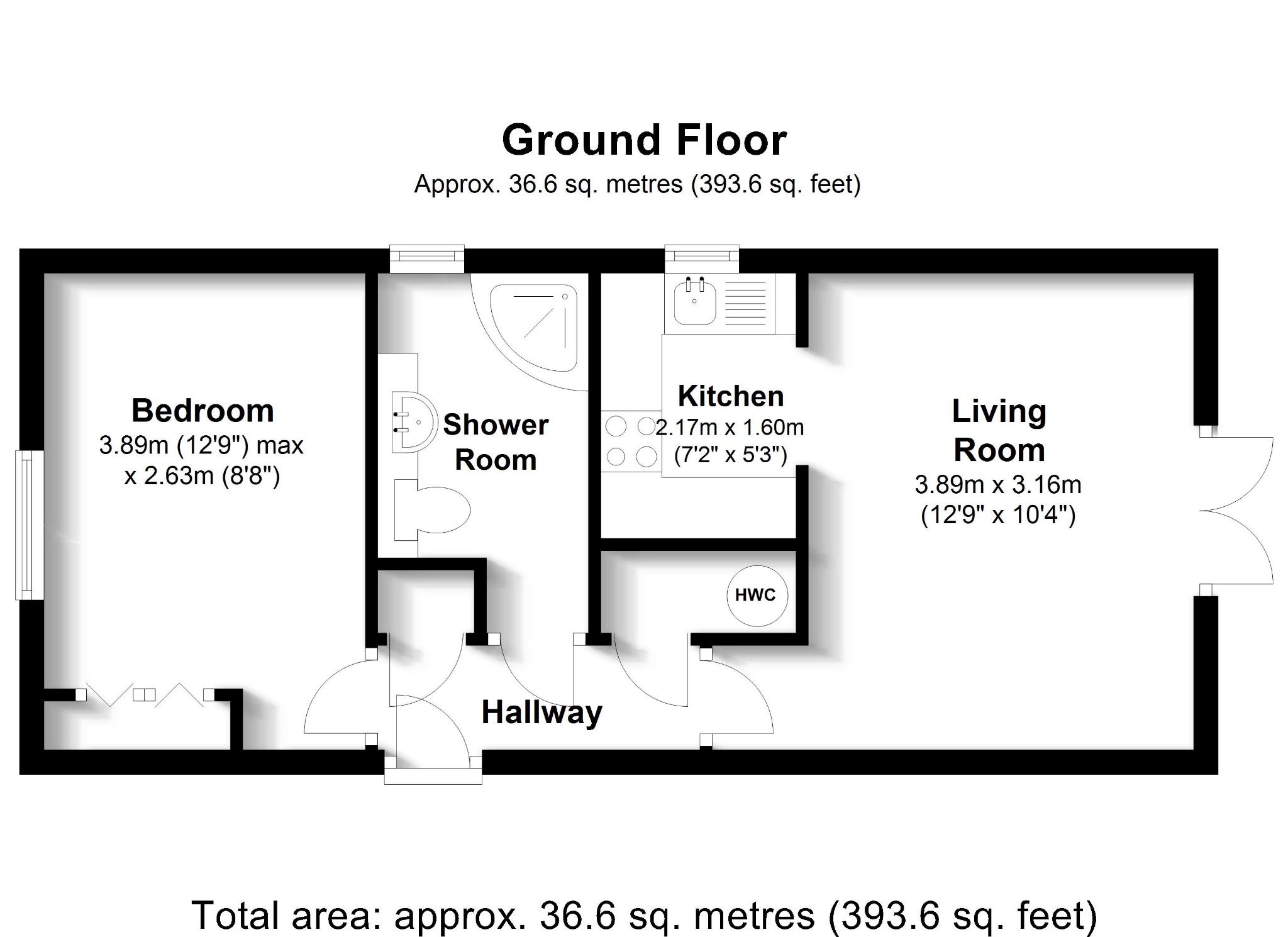 1 bed retirement property for sale in Havelock Road, Southampton - Property floorplan