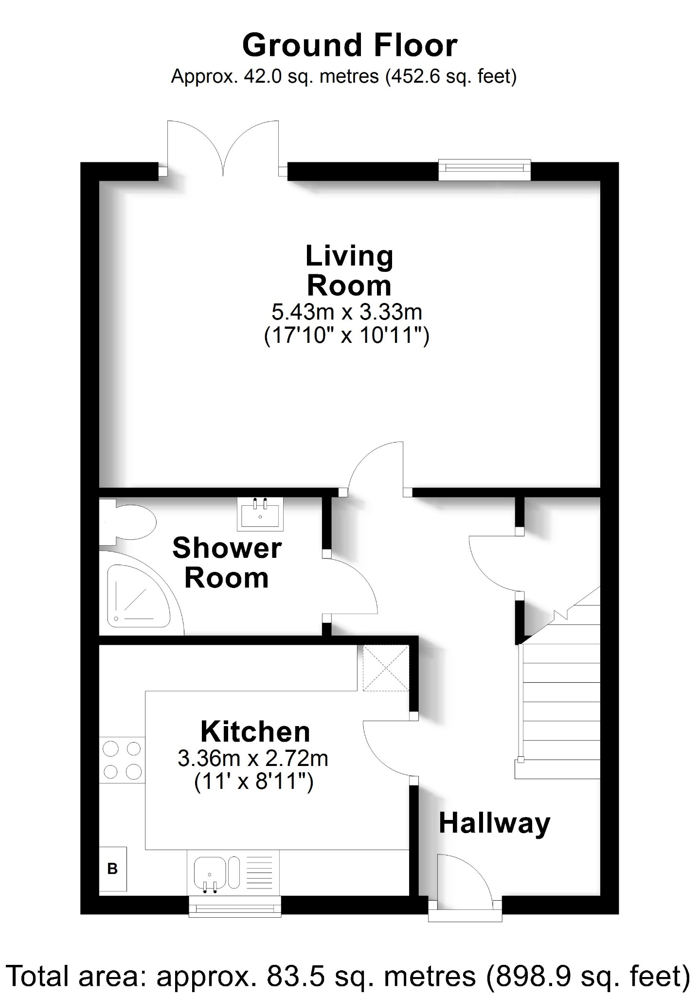 3 bed semi-detached house for sale in Columbus Drive, Southampton - Property floorplan