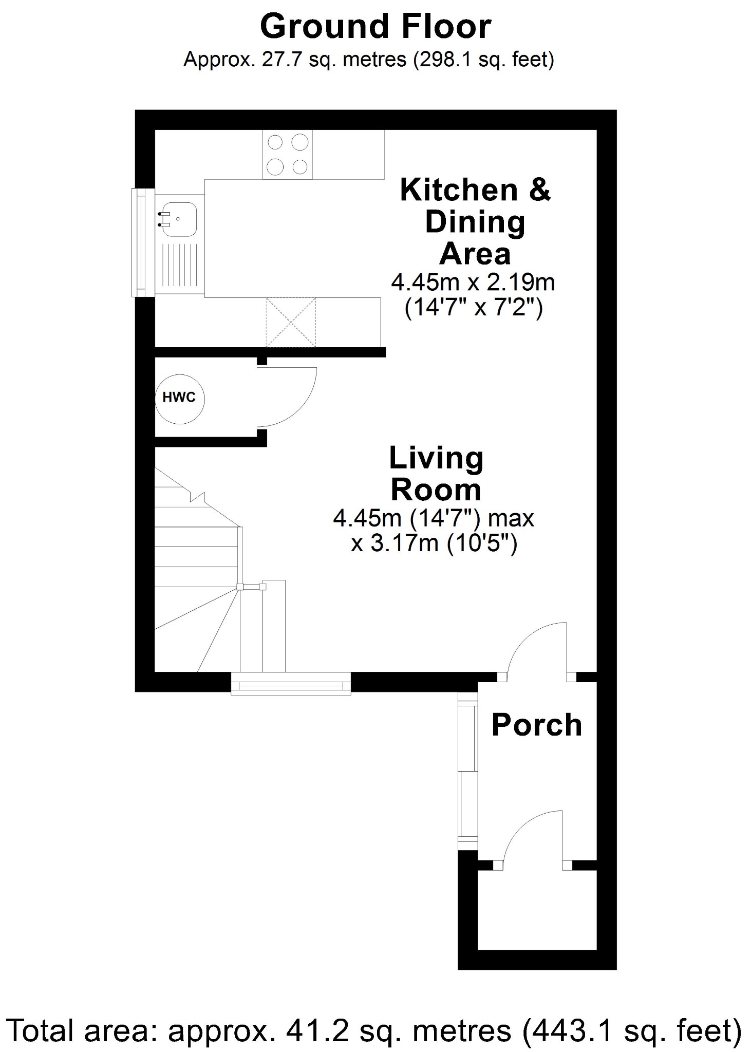 1 bed house for sale in Abshot Road, Fareham - Property floorplan