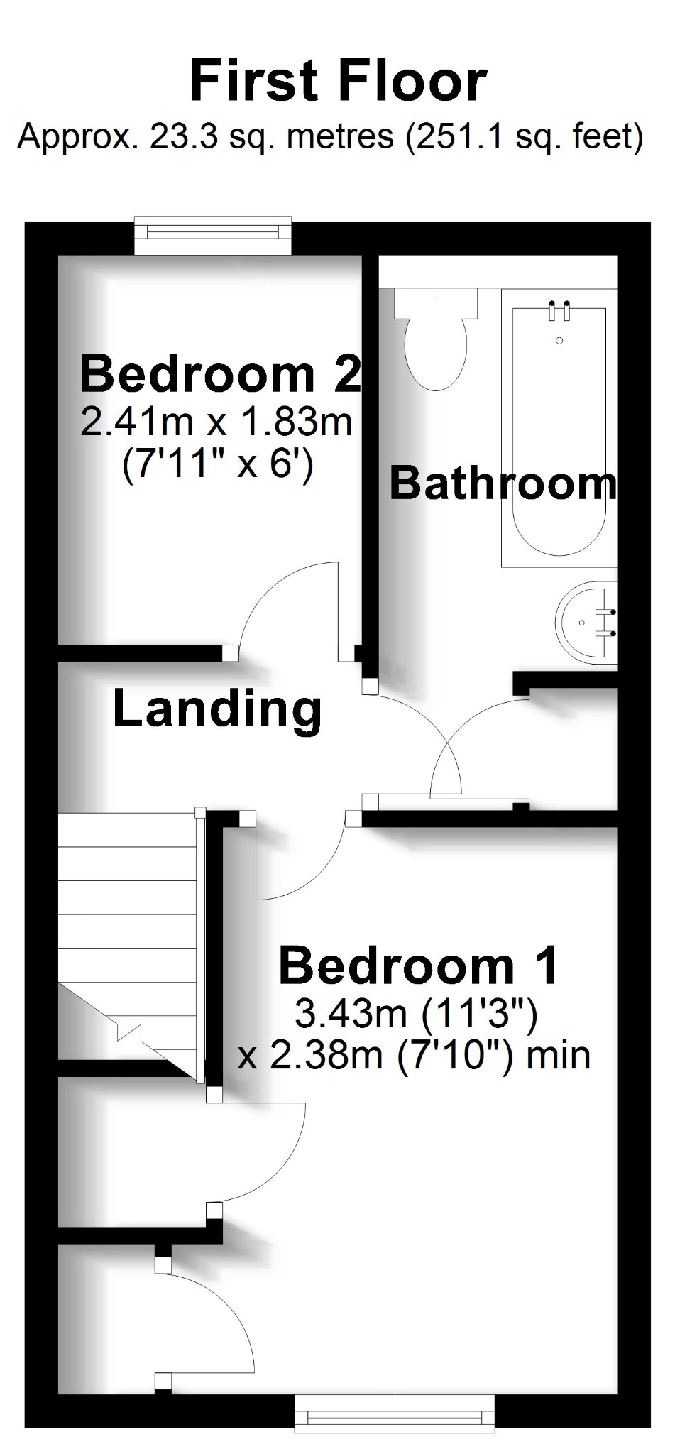 2 bed terraced house for sale in Mayridge, Fareham - Property floorplan