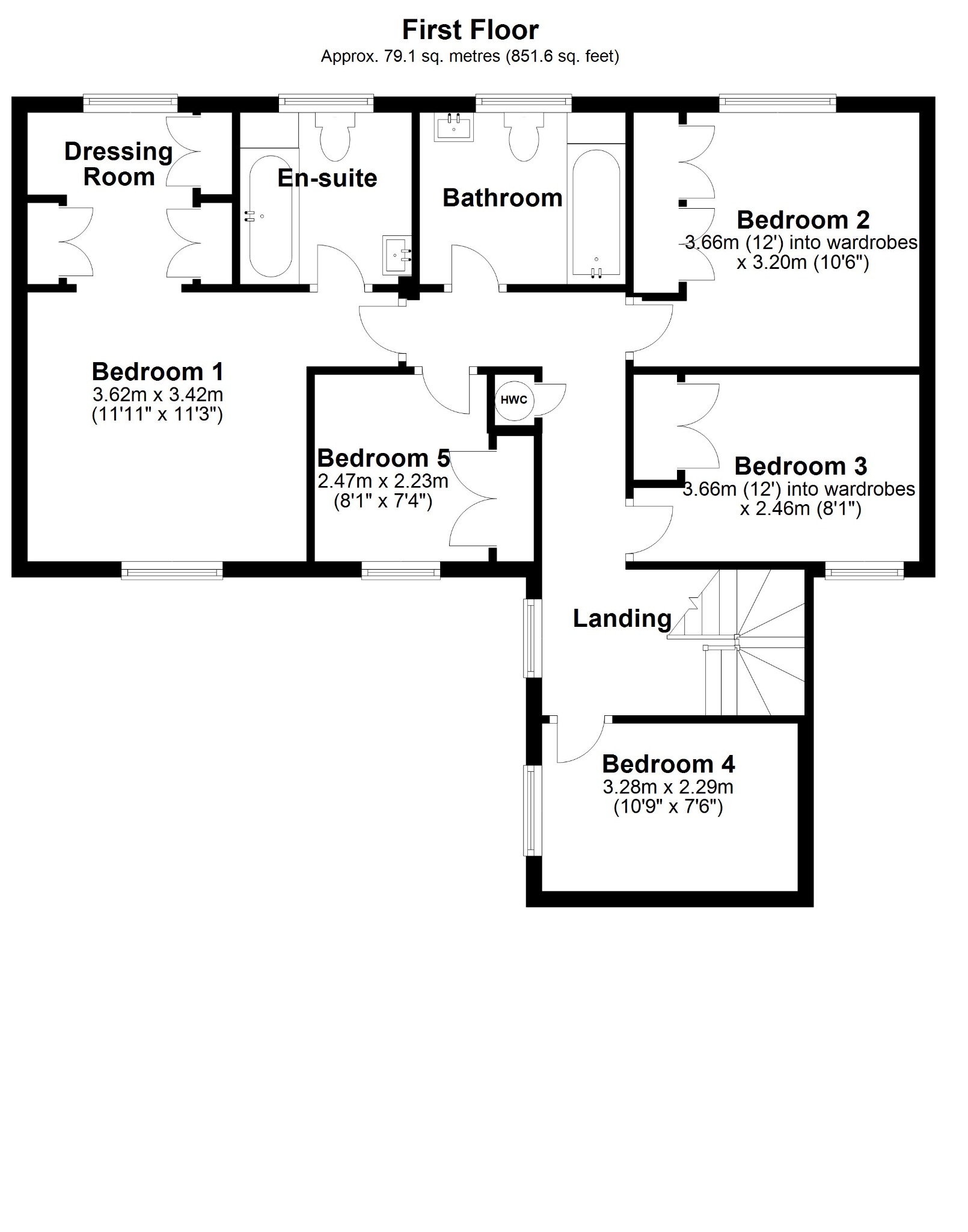 5 bed detached house for sale in Hazel Grove, Southampton - Property floorplan