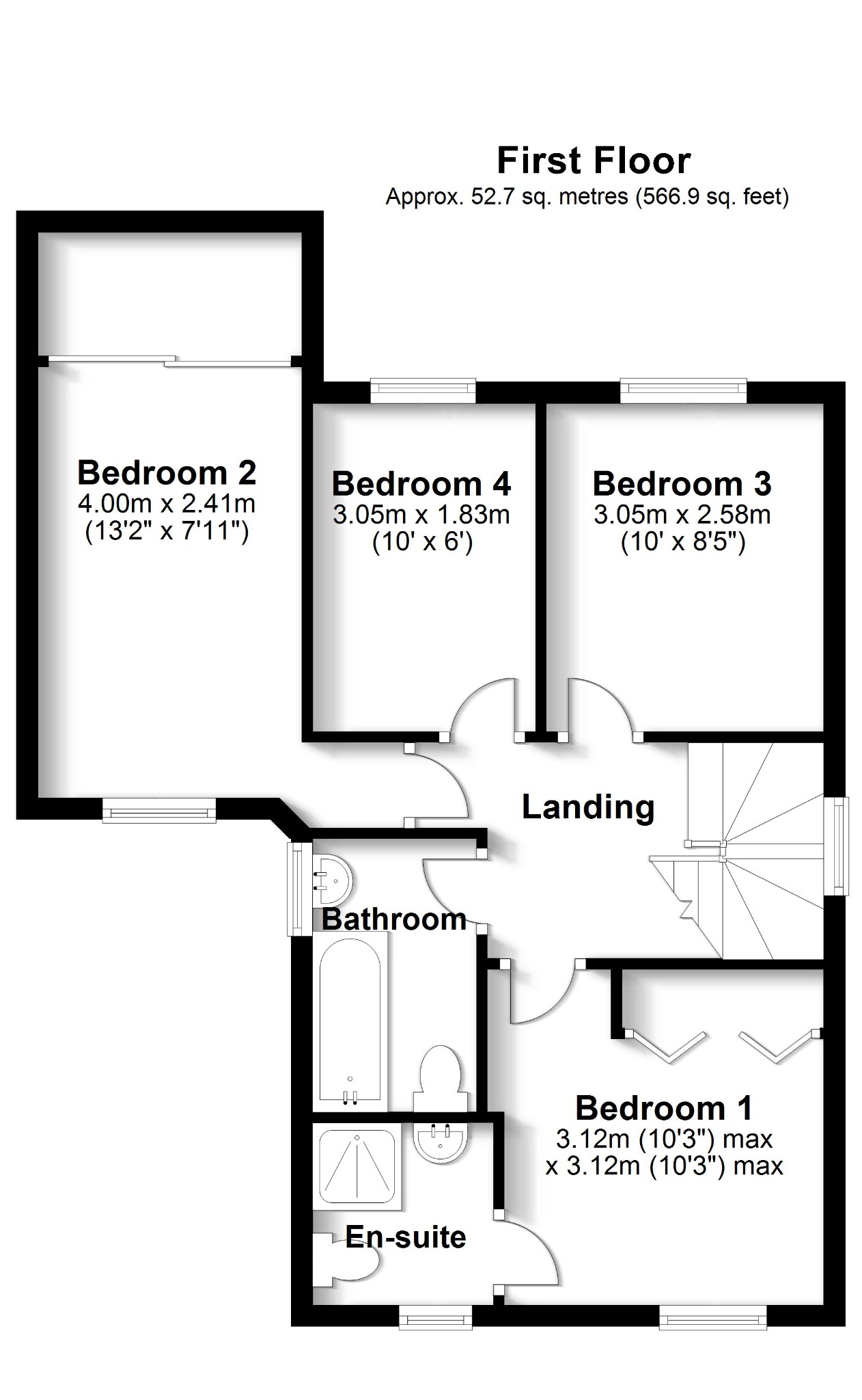 4 bed detached house for sale in Anglers Way, Southampton - Property floorplan