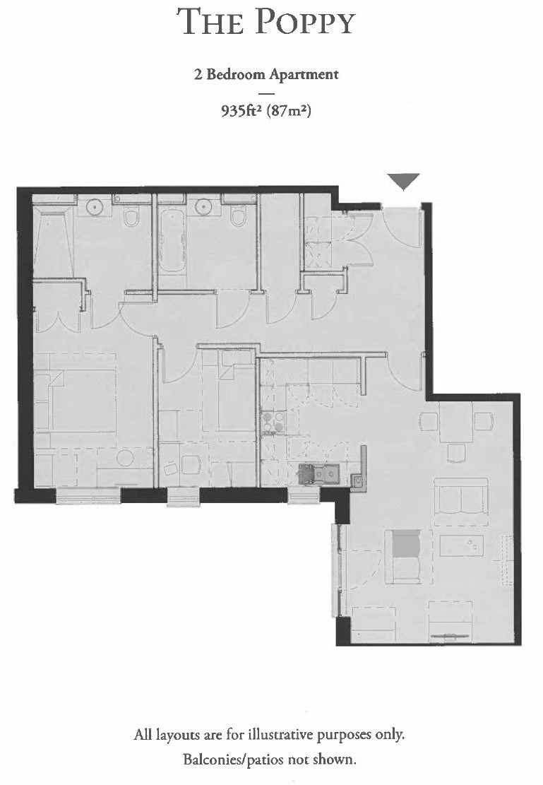 2 bed retirement property for sale in Hamilton Road, Southampton - Property floorplan