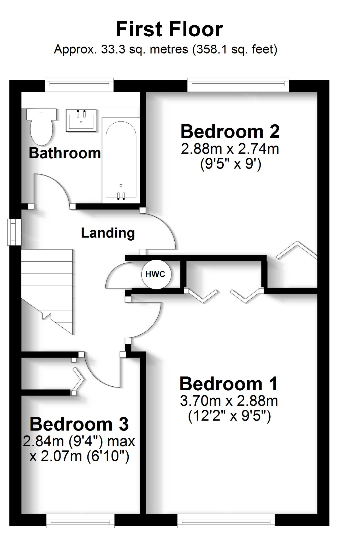 3 bed detached house for sale in James Grieve Avenue, Southampton - Property floorplan