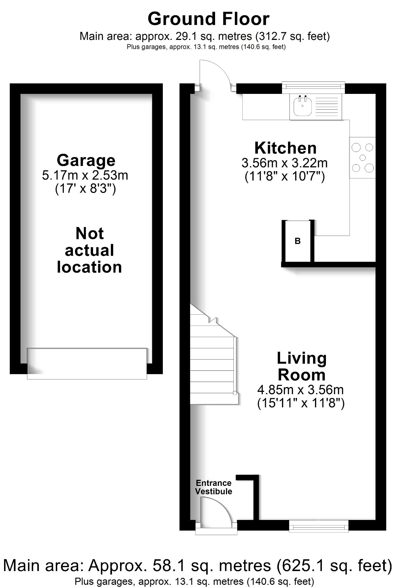 2 bed terraced house for sale in Celandine Avenue, Southampton - Property floorplan