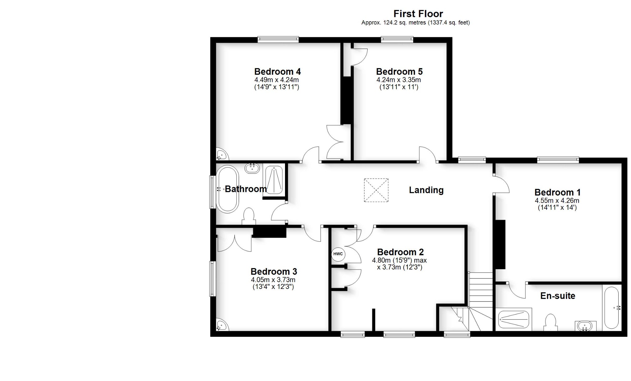 5 bed detached house for sale in The Avenue, Fareham - Property floorplan