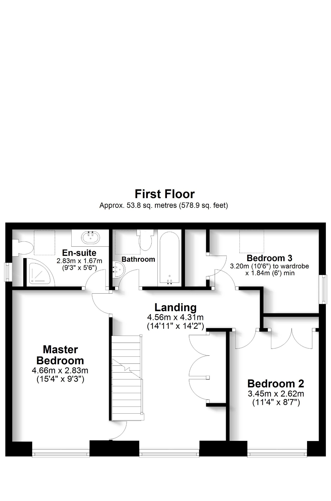 3 bed detached house for sale in Locks Heath Park Road, Southampton - Property floorplan