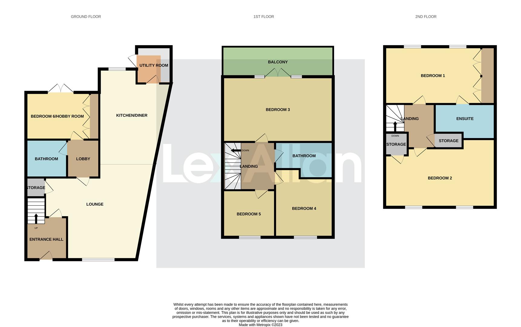 6 bed end of terrace house for sale in John Corbett Drive, Stourbridge - Property floorplan