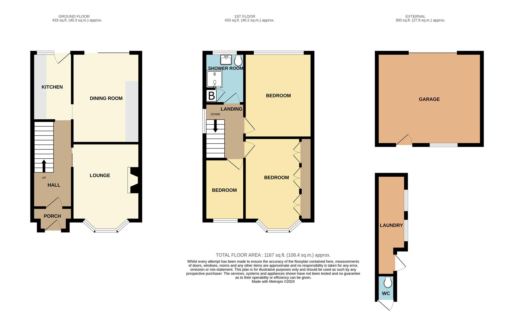 3 bed semi-detached house for sale in Spies Lane, Halesowen - Property floorplan
