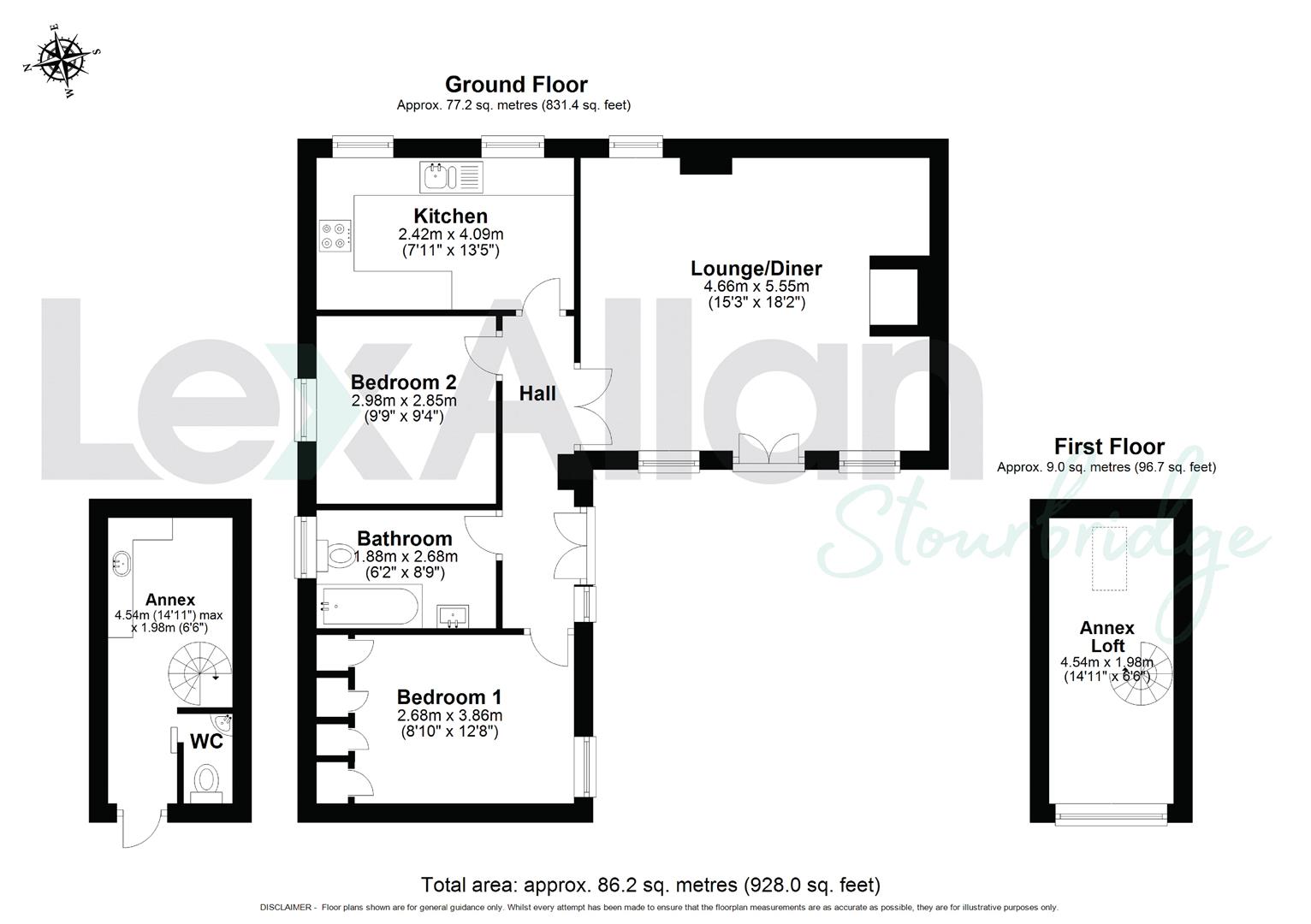 2 bed barn conversion for sale in The Hyde, Stourbridge - Property floorplan