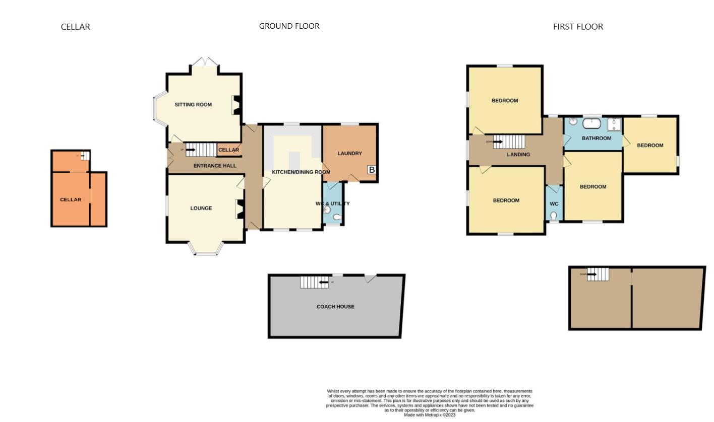 4 bed detached house for sale in Stourbridge Road, Stourbridge - Property floorplan