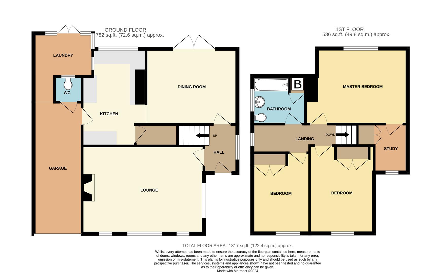 3 bed house for sale in Worcester Road, Stourbridge - Property floorplan