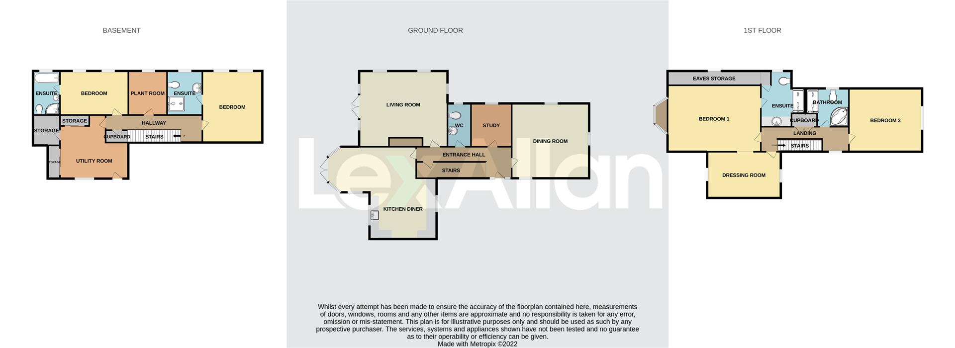 4 bed detached house for sale in Briar Hill, Nr Kidderminster - Property floorplan