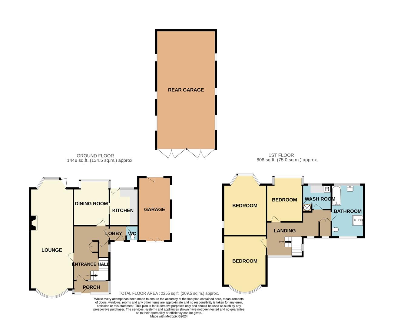 3 bed detached house for sale in Bromsgrove Road, Halesowen - Property floorplan