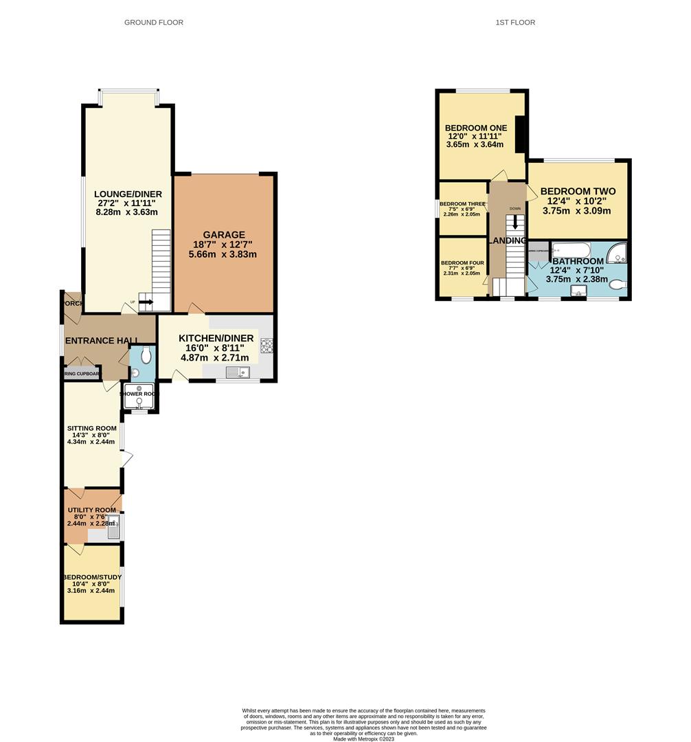 4 bed detached house for sale in Melbourne Road, Halesowen - Property floorplan