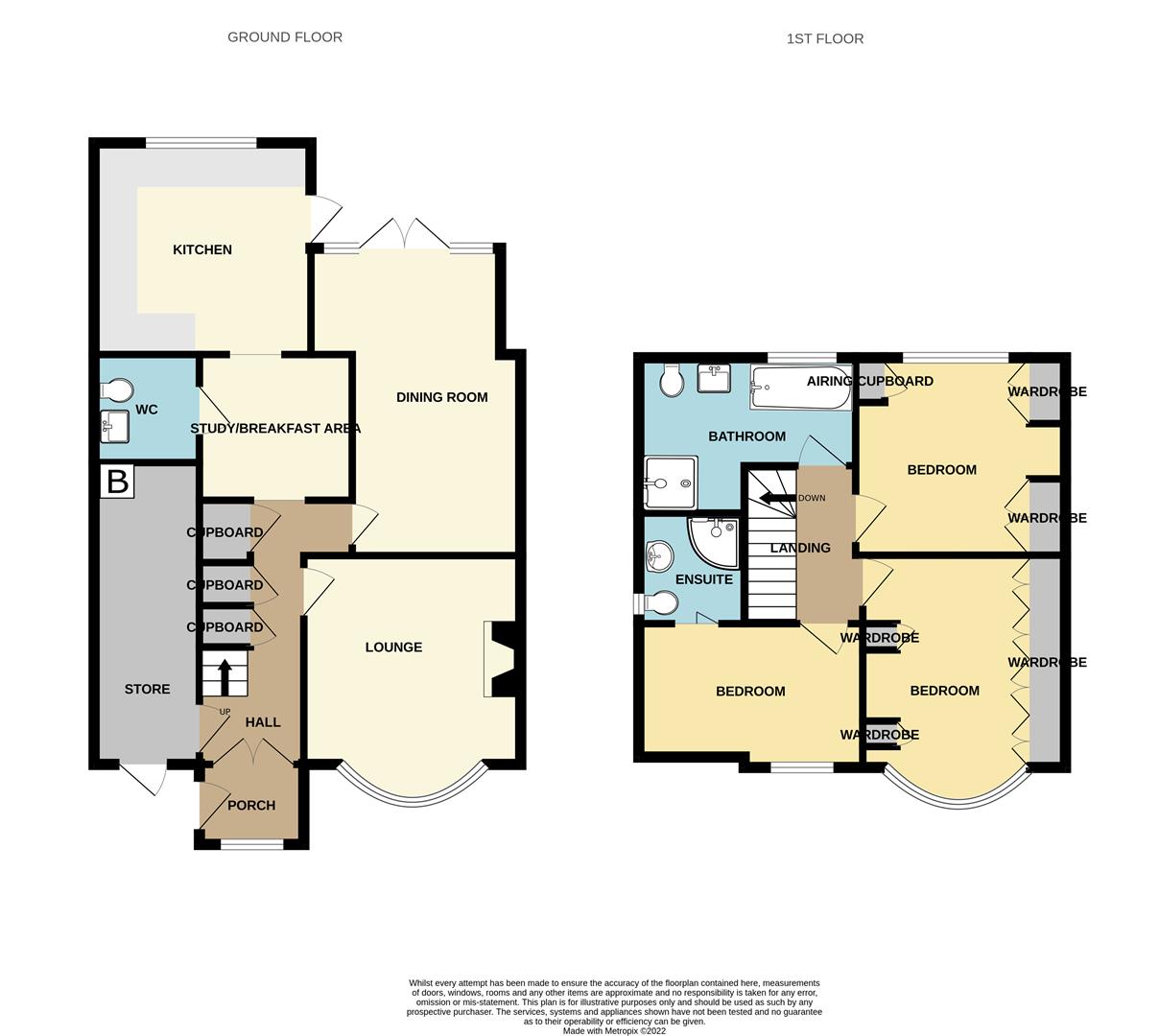 3 bed semi-detached house for sale in Forge Lane, Cradley Heath - Property floorplan