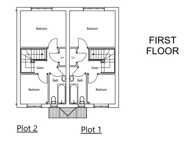 2 bed semi-detached house for sale - Property floorplan