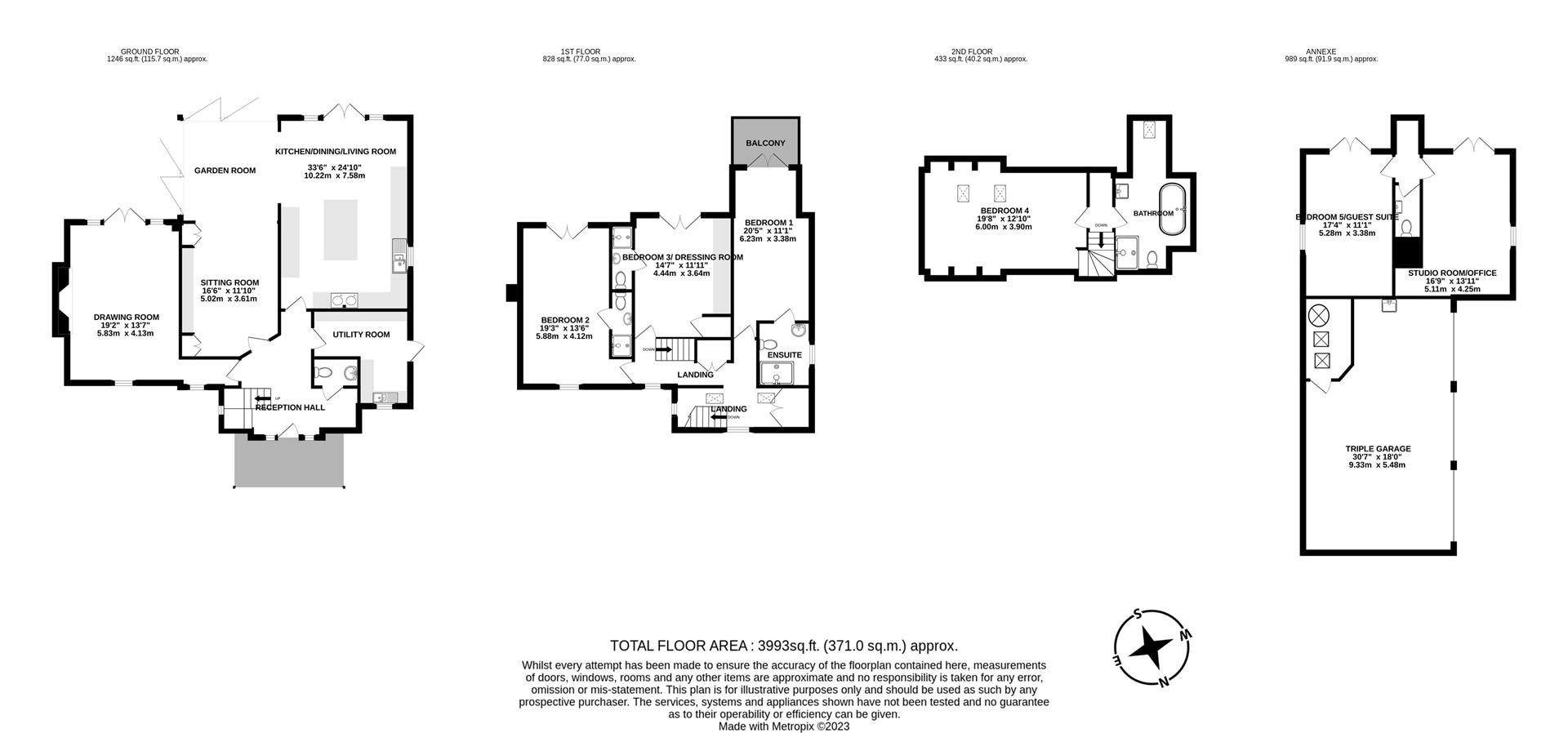 5 bed detached house for sale in Hackman's Gate, Stourbridge - Property floorplan
