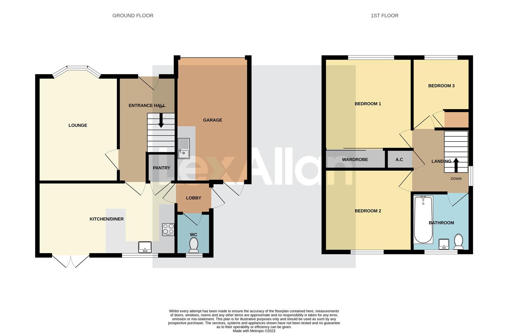 3 bed detached house for sale in Aldgate Drive, Brierley Hill - Property floorplan