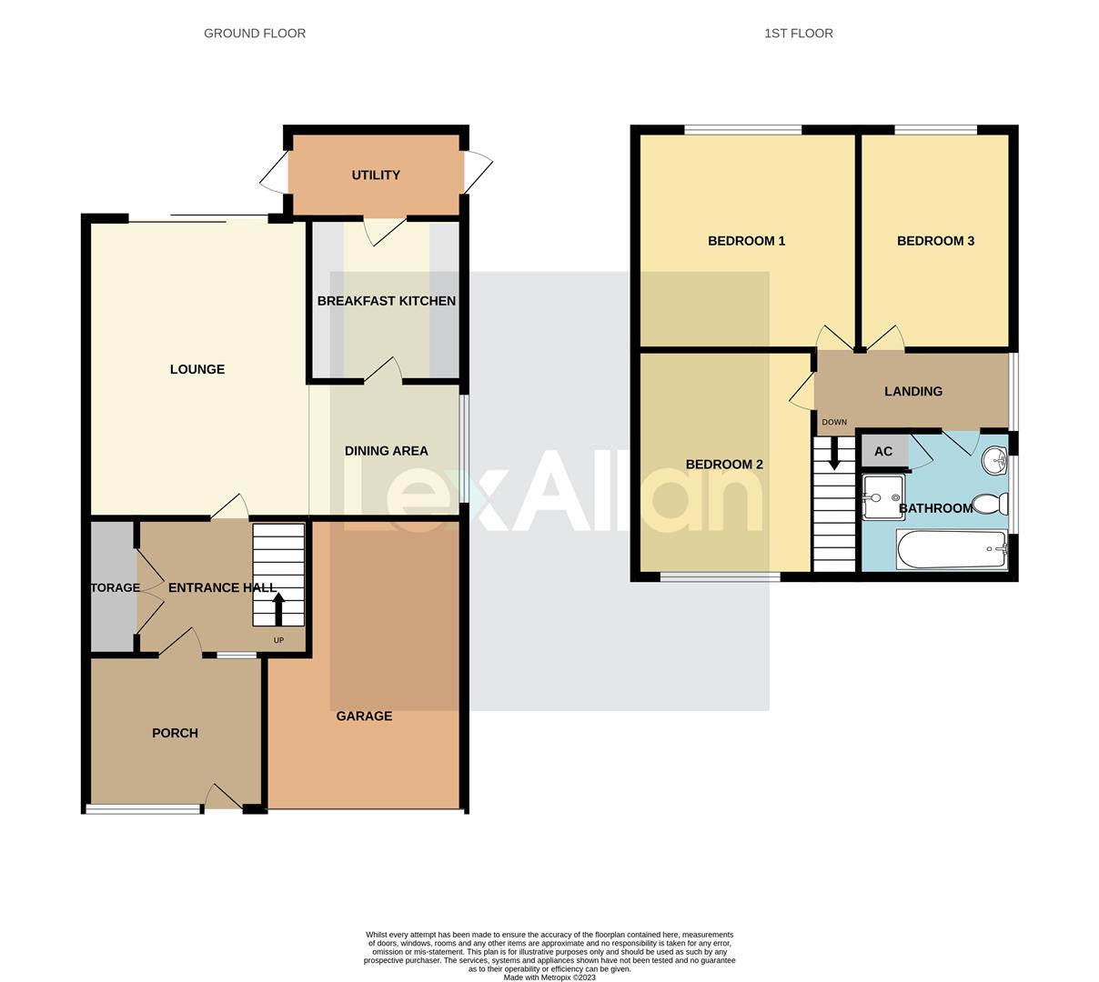 3 bed semi-detached house for sale in Portland Drive, Stourbridge - Property floorplan