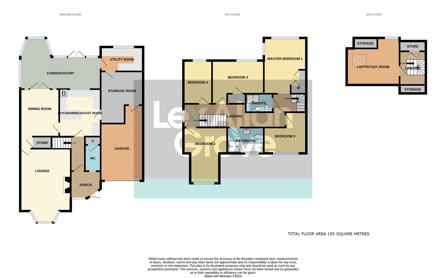 5 bed detached house for sale in Birley Grove, Halesowen - Property floorplan