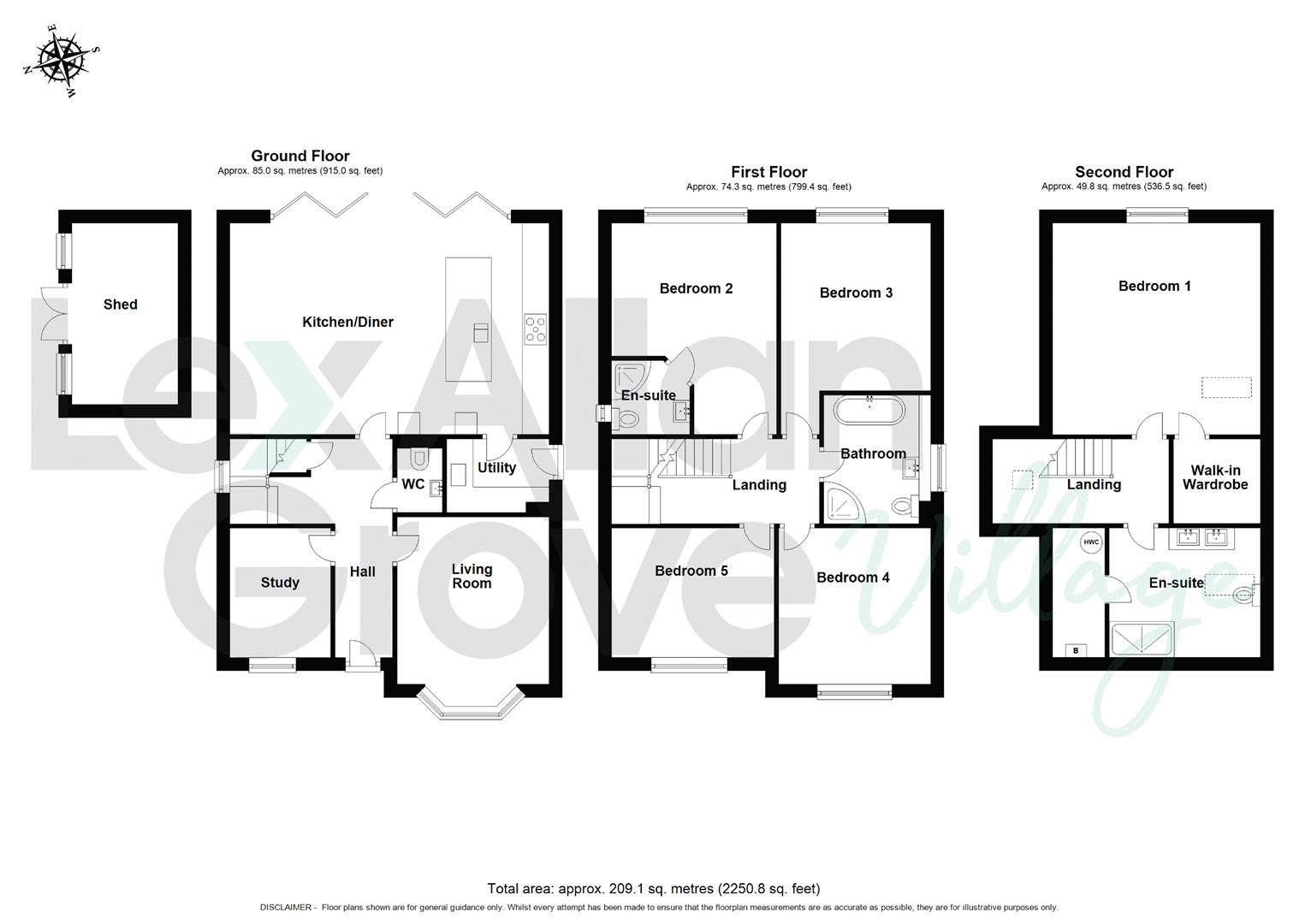 5 bed detached house for sale in Summervale Gardens, Stourbridge - Property floorplan