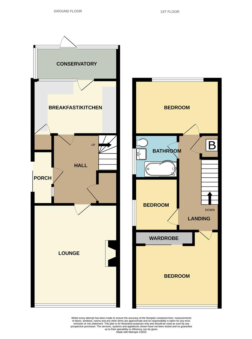 3 bed semi-detached house for sale in New John Street, Halesowen - Property floorplan