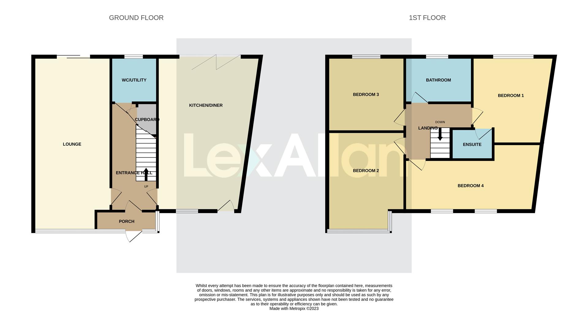 4 bed semi-detached house for sale in Mayfair, Stourbridge - Property floorplan