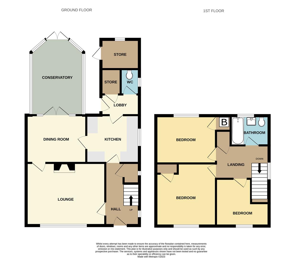 3 bed semi-detached house for sale in Kings Meadow, Stourbridge - Property floorplan