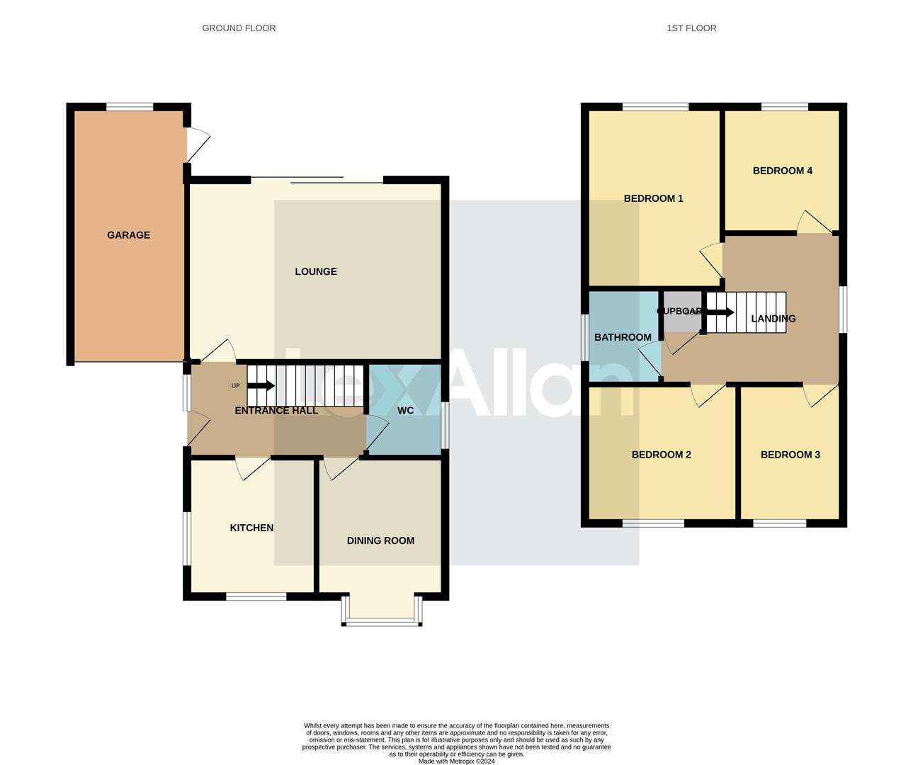 4 bed detached house for sale in Ibstock Drive, Stourbridge - Property floorplan