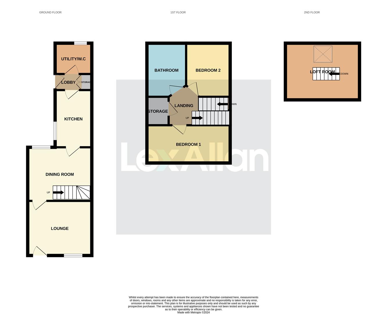 2 bed terraced house for sale in Vicarage Road, Stourbridge - Property floorplan