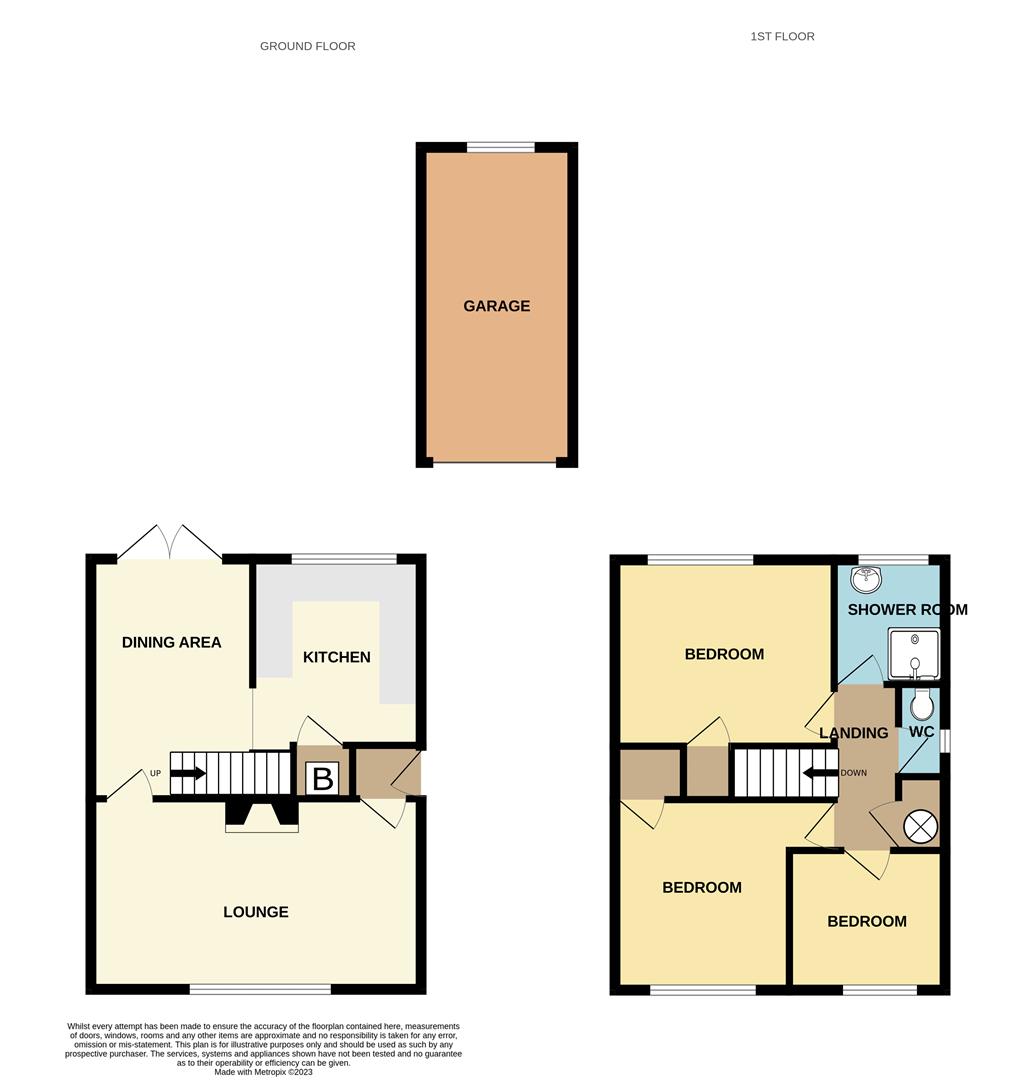 3 bed semi-detached house for sale in Moorfield Drive, Halesowen - Property floorplan