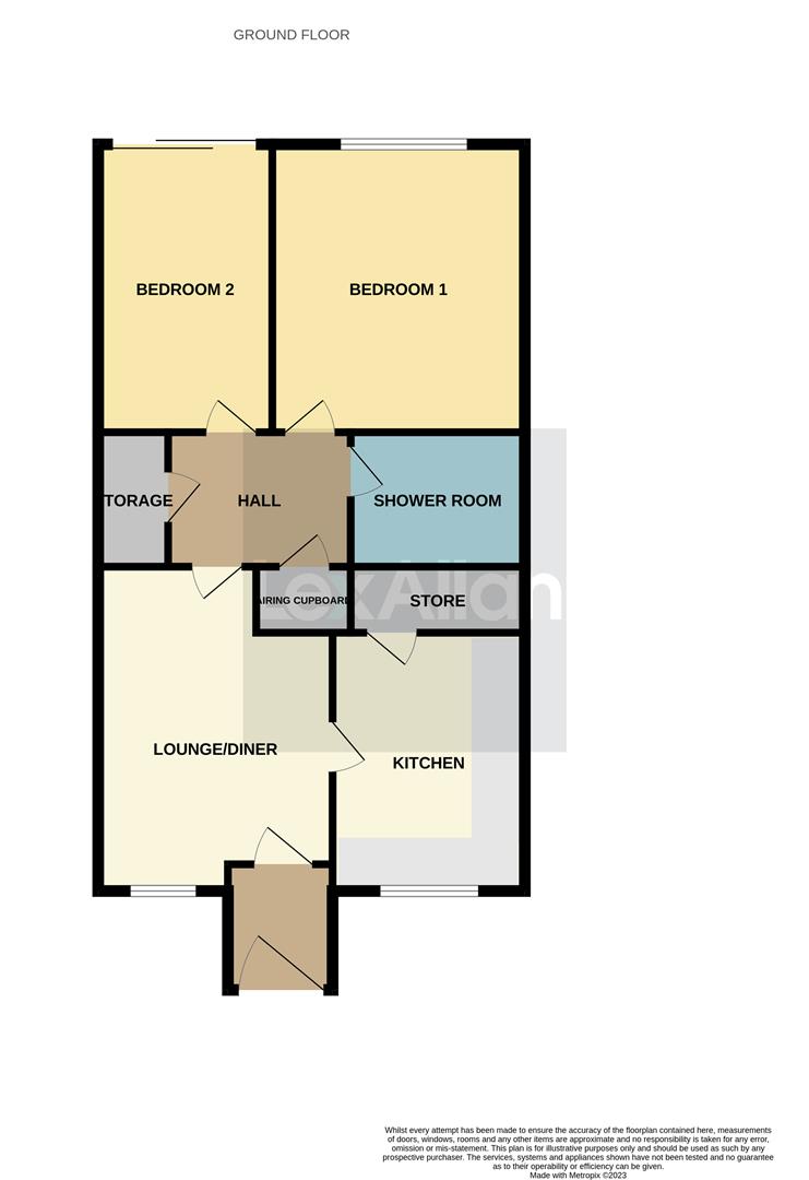 2 bed terraced house for sale in Short Street, Stourbridge - Property floorplan