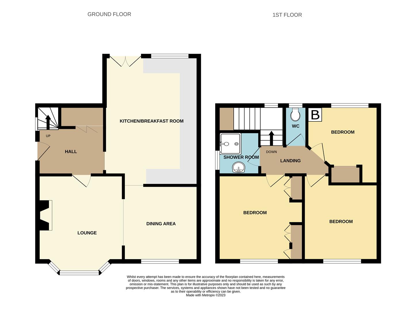 3 bed semi-detached house for sale in Beeches View Avenue, Halesowen - Property floorplan
