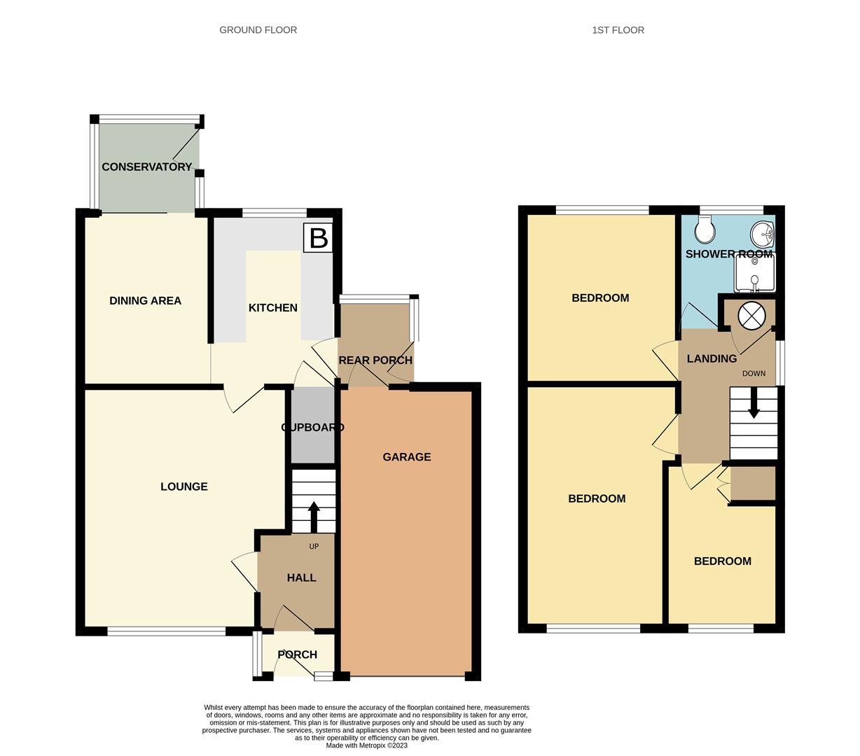 3 bed detached house for sale in Lowfield Close, Halesowen - Property floorplan